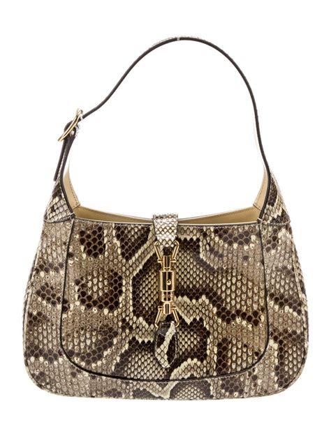 gucci jackie python skin crossbody|Jackie 1961 python handbag Gucci Multicolour in Python .